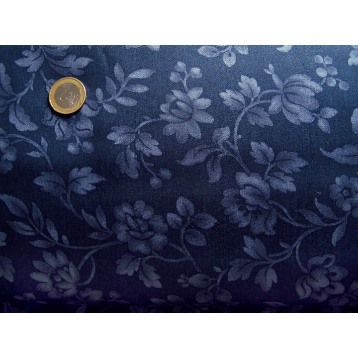 Rückseitenstoff Blumen blau Patchworkstoff Daybreak