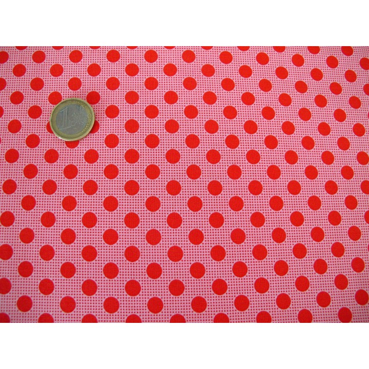 Tilda Stoffe Medium Dots rot Punktestoff