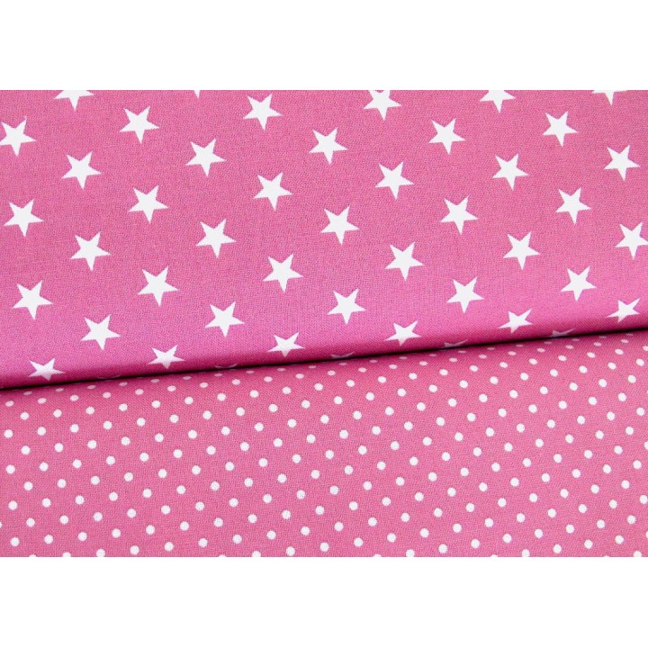 Stoffpaket rosa weiß