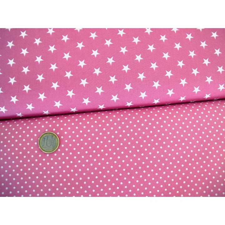 Stoffpaket rosa weiß