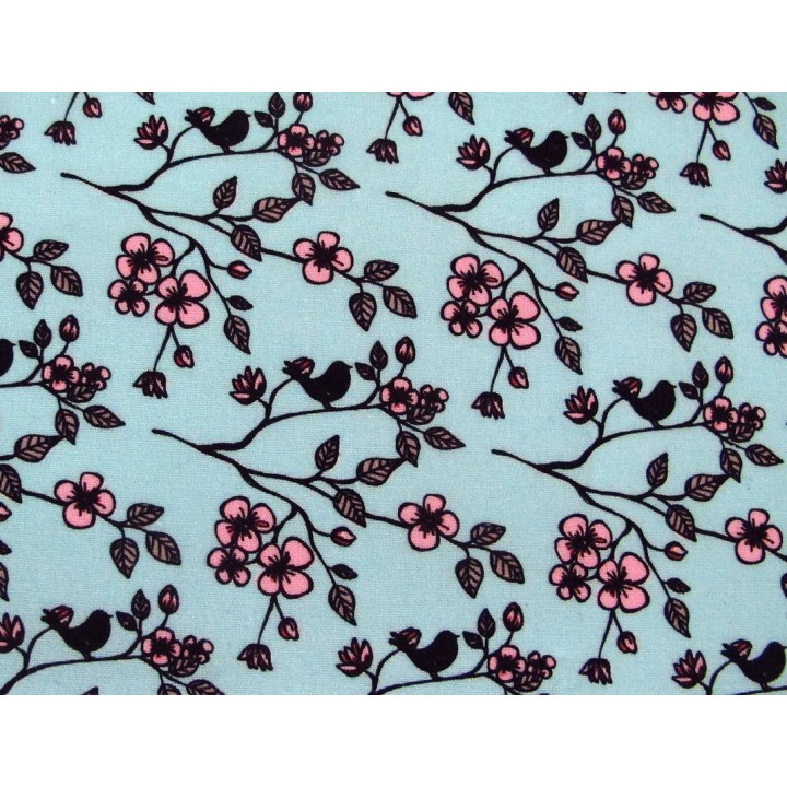 Baumwollstoff Blumenstoff Valerie Papillon