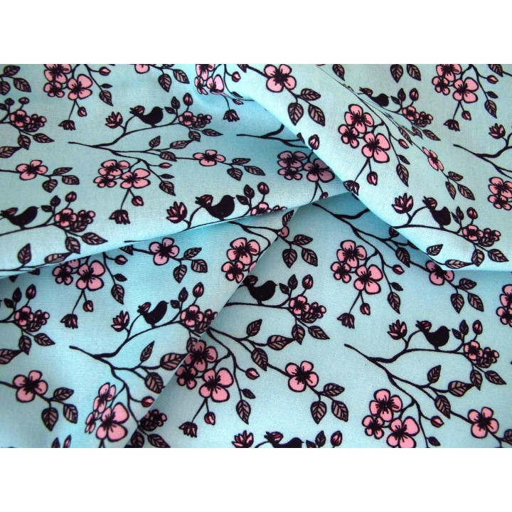 Baumwollstoff Blumenstoff Valerie Papillon