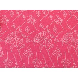 Patchworkstoff Blumenstoff rosa rot Abbie´s Garden
