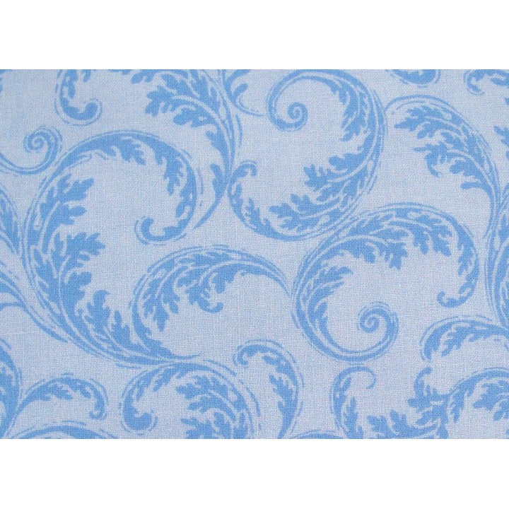 Patchworkstoff Rankenstoff hellblau French Scroll