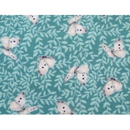 Patchworkstoff Schmetterlinge Magic Tones türkis