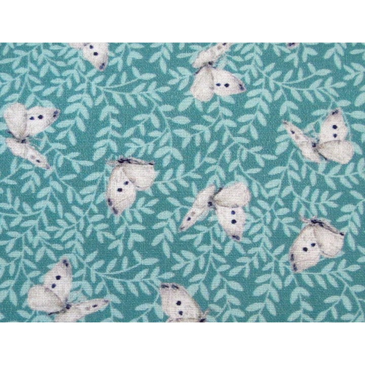 Patchworkstoff Schmetterlinge Magic Tones türkis