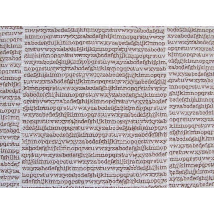 Patchworkstoff Buchstaben Quiltstoff