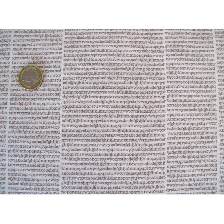 Patchworkstoff Buchstaben Quiltstoff