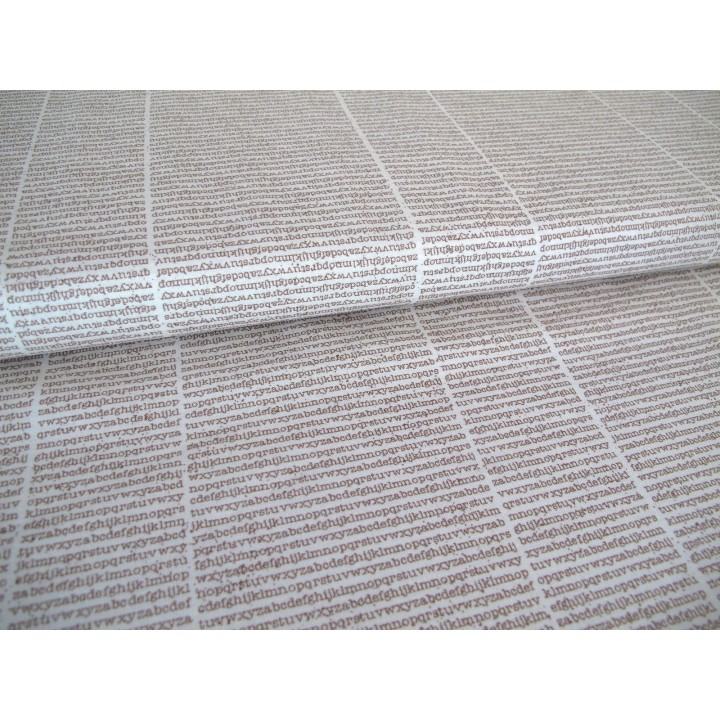 Patchworkstoff Buchstaben Quiltstoff