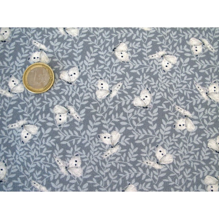 Patchworkstoff Schmetterlinge Magic Tones grau
