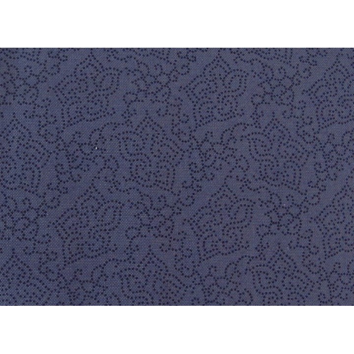 Blumenstoff Seeds of Glory dunkelblau Quiltstoff