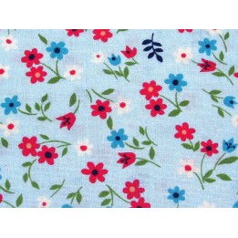 Blumenstoff blau Favorite Flower Patchworkstoff