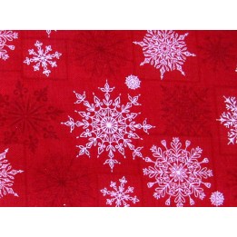 Weihnachtsstoff Eiskristalle Holiday Lane Patchworkstoff