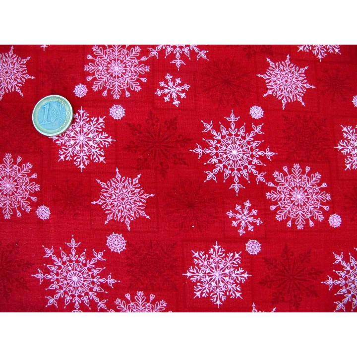 Weihnachtsstoff Eiskristalle Holiday Lane Patchworkstoff