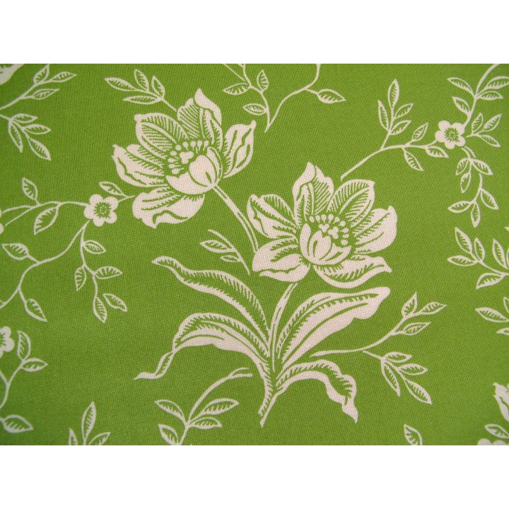 Blumenstoff grün Christmas Figs Patchworkstoff
