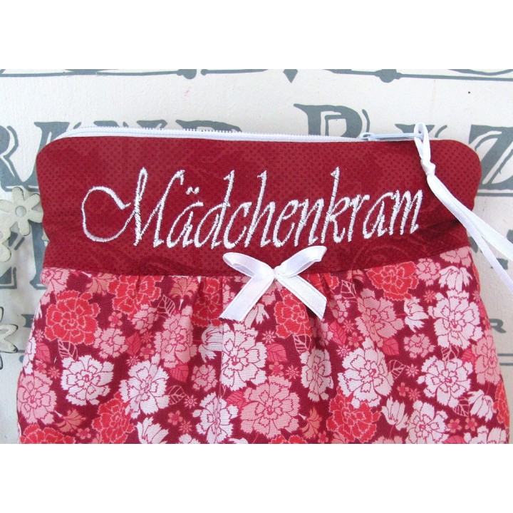 Kosmetiktasche  rot rosa