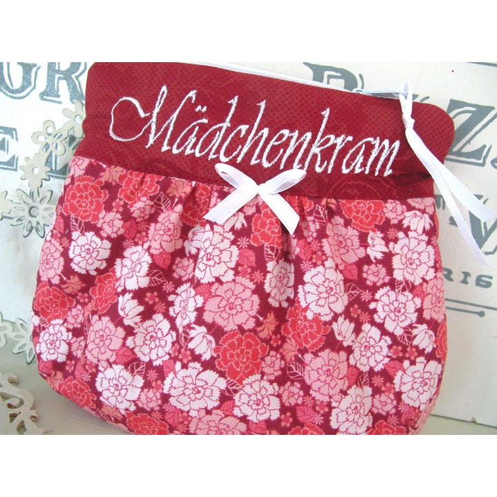 Kosmetiktasche  rot rosa