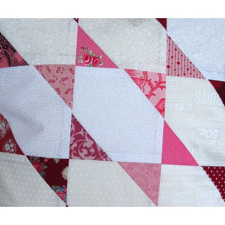Kissen rot beige
