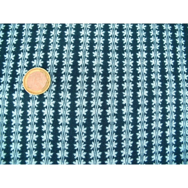 Blumenstoff blau Boston Commons Patchworkstoff