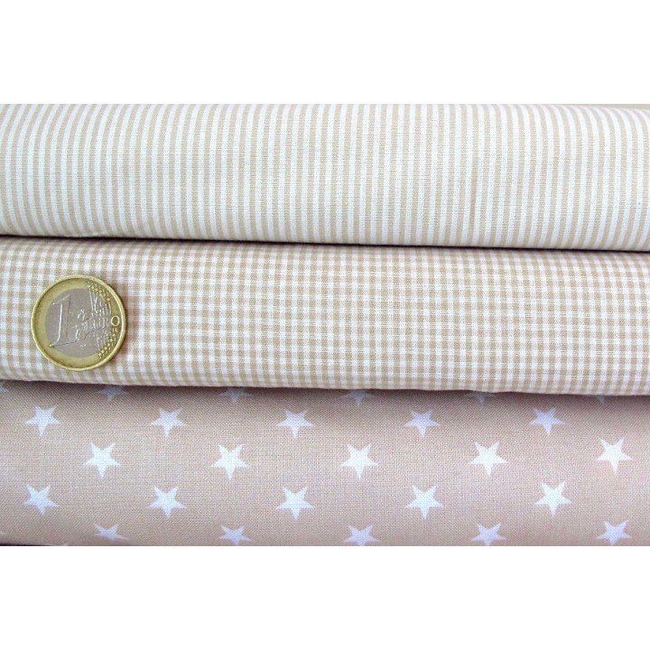 Stoffpaket baumwolle beige