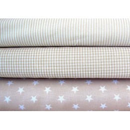 Stoffpaket baumwolle beige