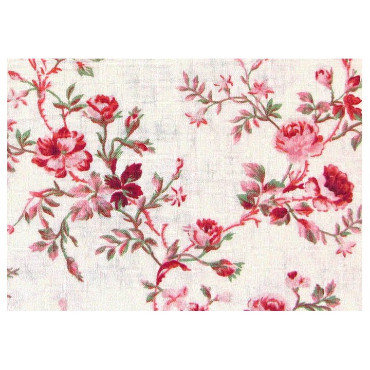 Stoff Rosen rosa