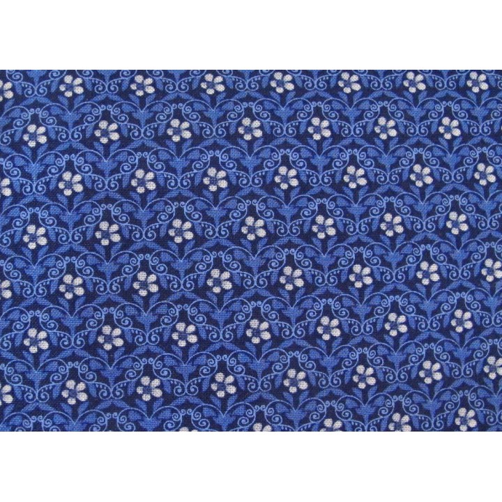 Blumenstoff Blue Jubilee Patchworkstoff blau