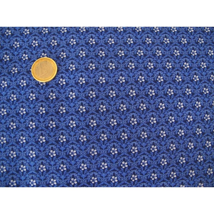 Blumenstoff Blue Jubilee Patchworkstoff blau