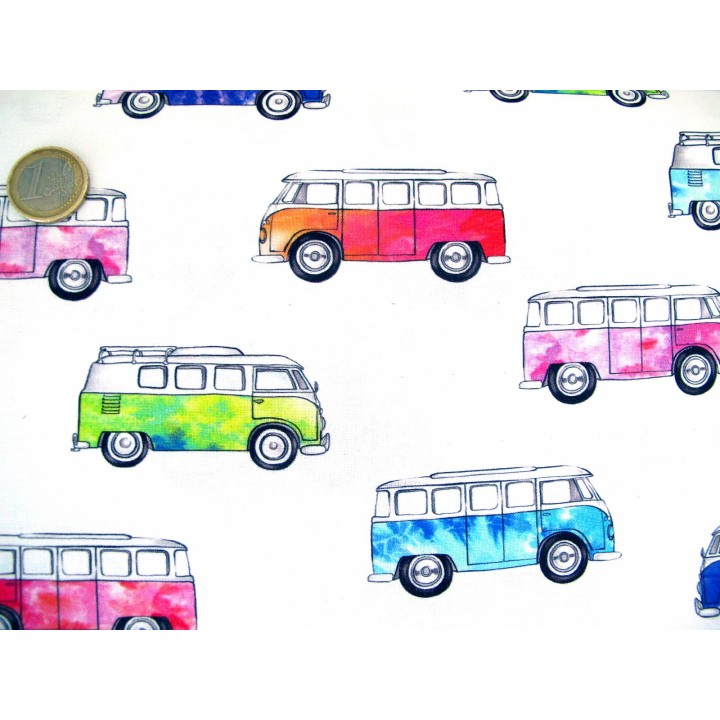 Patchworkstoff Magic Bus Quiltstoff