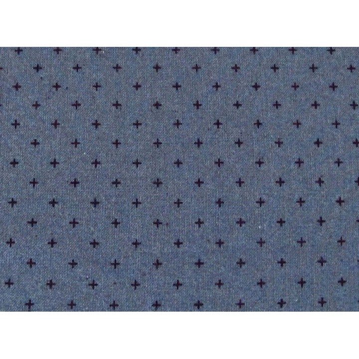 Quiltstoff Add It Up blau Patchworkstoff