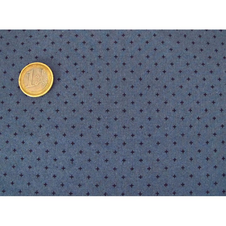Quiltstoff Add It Up blau Patchworkstoff