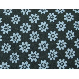 Blumenstoff Boston Commons blau Patchworkstoff
