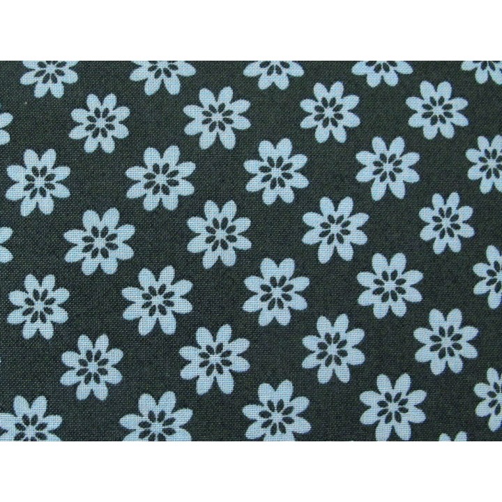 Blumenstoff Boston Commons blau Patchworkstoff