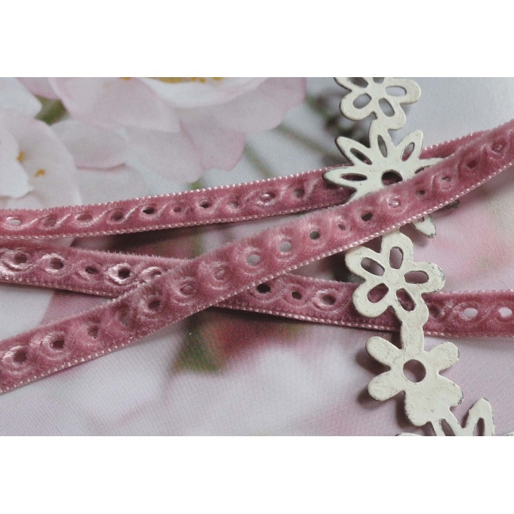Samtband rosa