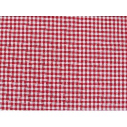 Webstoff Vicky-Karo rot creme Westfalenstoffe Bern