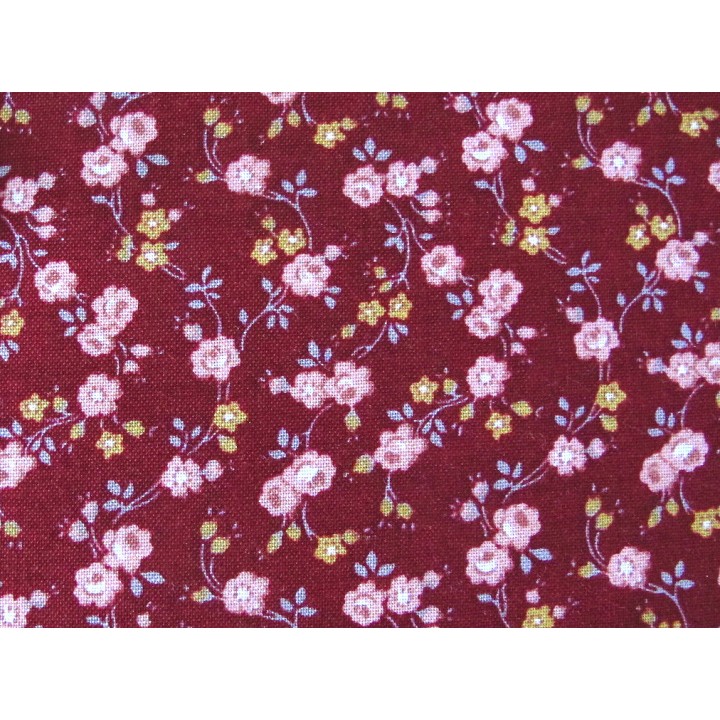 Rosenstoff Exquisite rot Patchworktstoff