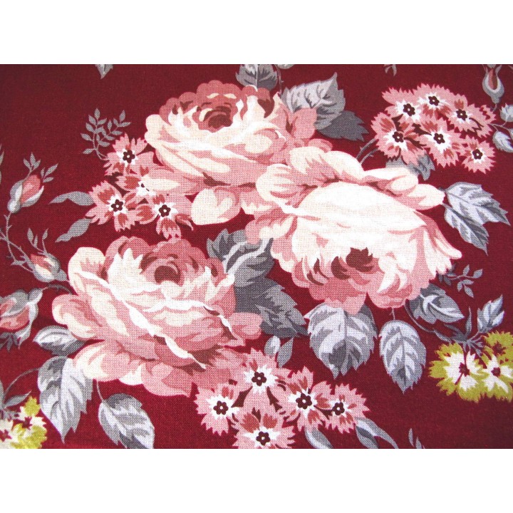 Rosenstoff Exquisite rot Quiltstoff