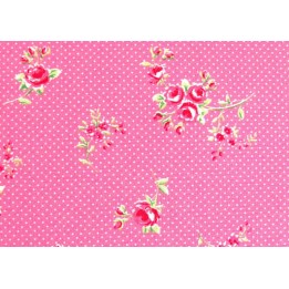 Stoff Rosen pink