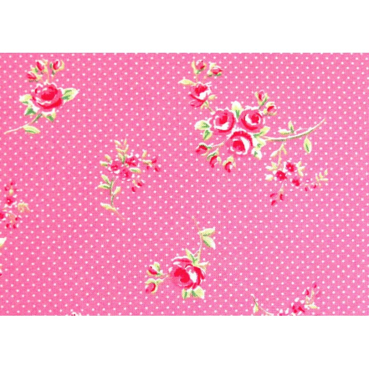 Stoff Rosen pink