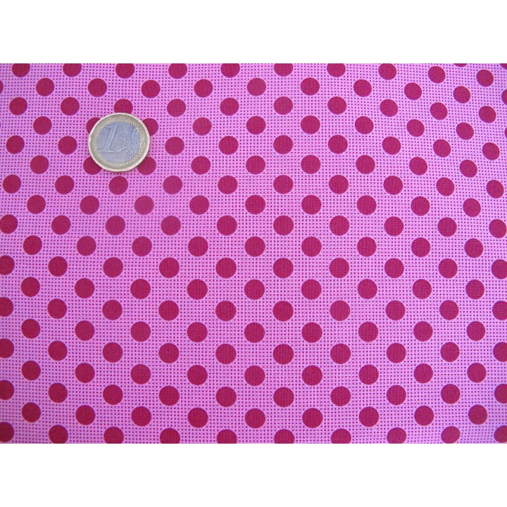 Tilda Stoffe pink Medium Dots Punktestoff