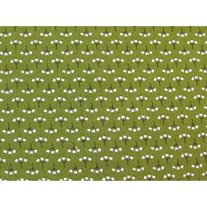 Patchworkstoff Beeren grün Red Barn Christmas