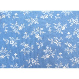 Rosenstoff Crystal Lane blau Quiltstoff