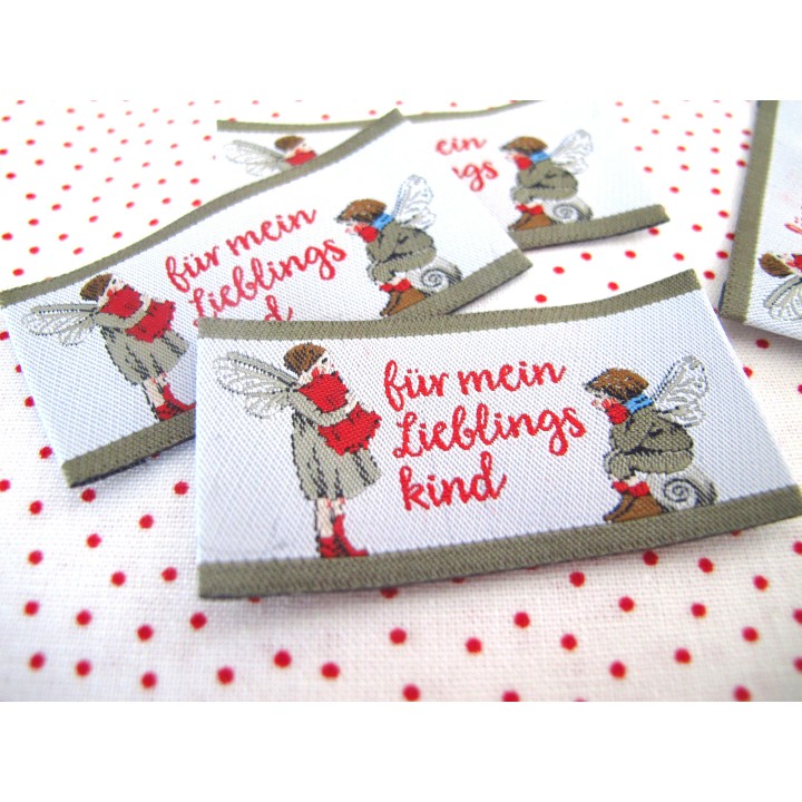 Web-Etiketten Aufnäher "Lieblingskind" Daniela Drescher
