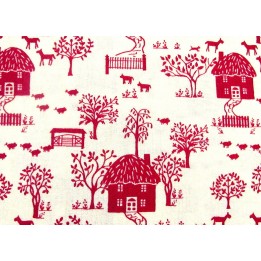 Quiltstoff ländlich Cottage Garden