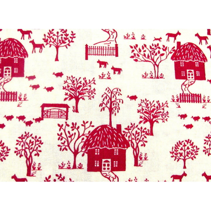 Quiltstoff ländlich Cottage Garden