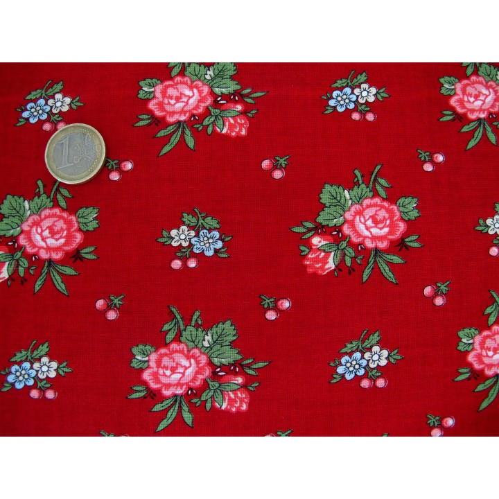 Rosenstoff Patchworkstoff I Believe In Angels