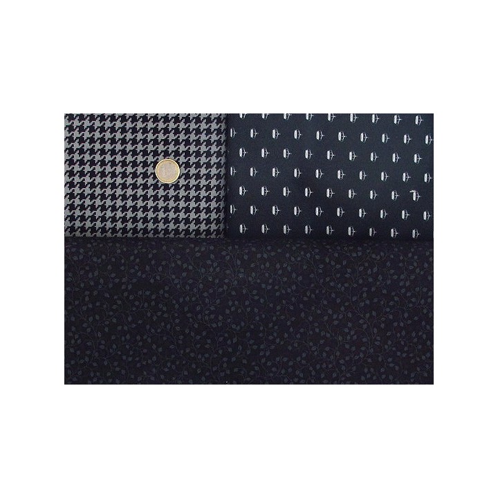 Stoffpaket schwarz grau