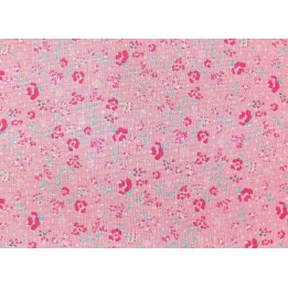 Stoff Streublümchen rosa
