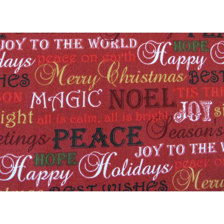 Weihnachtsstoff Patchwork Merry Christmas