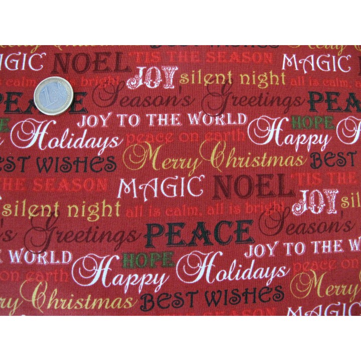 Weihnachtsstoff Patchwork Merry Christmas